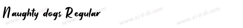 Naughty dogs Regular字体转换 Naughty dogs Regular字体转换